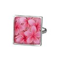 Pink Frangipani Cufflinks