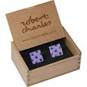 Lilac Gerbera Cufflinks