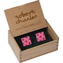 Pink Gerbera Cufflinks