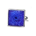 Navy Chrysanthemum Cufflinks