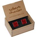 Red Rose Cufflinks
