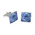 Single Blue Rose Cufflinks