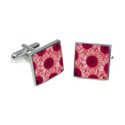 Pink Sunflower Cufflinks