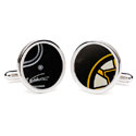 Bruins Hockey Puck Cufflinks