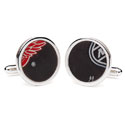 Red Wings Hockey Puck Cufflinks