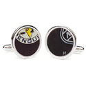 Penguins Hockey Puck Cufflinks