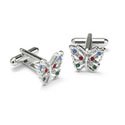 Crystal Butterfly Cufflinks