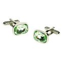 Chrysolite Crystal Cufflinks