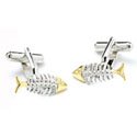 Fish Skeleton Cufflinks