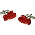 Red Boxing Glove Cuff Links