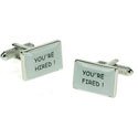 You're Hired and Fired Cufflinks