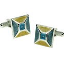 Blue Multisquare Cufflinks