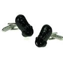 Black Crocs Cuff Links