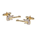 Gold Guitar Cufflinks