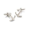 Chrome Anchor Cufflinks