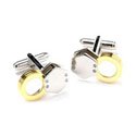 Gold and Chrome Eye Glass Cufflinks