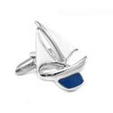 Blue Sailboat Cufflinks