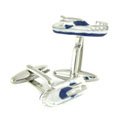 Blue and White Yacht Cufflinks