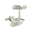 Silver Yacht Cufflinks