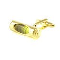 Green Level in Gold Cufflinks