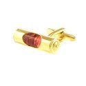 Red Level in Gold Cufflinks