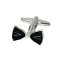 Black Bow Tie Cufflinks