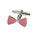 Pink Bow Tie Cufflinks