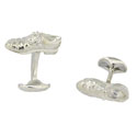 Sterling Brogue Shoe Cufflinks