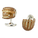 Sterling Baseball Glove Cufflinks