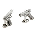 Sterling Hand Gun Cufflinks