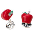 Sterling Apple Cufflinks