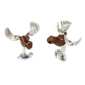 Sterling Moose Cufflinks