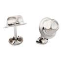Sterling Trilby Hat Cufflinks