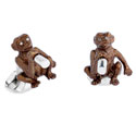 Sterling Drunken Monkey Cufflinks
