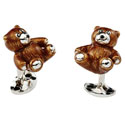 Sterling Teddy Bear Cufflinks