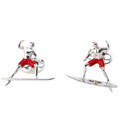 Sterling Surfer Cufflinks