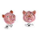 Sterling Pig Cufflinks