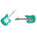 Sterling Blue Electric Guitar Cufflinks