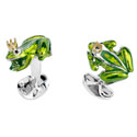 Sterling Frog Prince Cufflinks