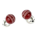 Sterling Cricket Ball Cufflinks