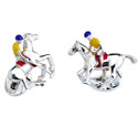 Sterling Polo Rider Cufflinks
