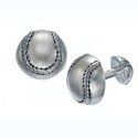 Sterling Baseball Cufflinks
