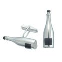 Sterling Champagne Cufflinks