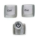 Control and Escape Key Cufflinks