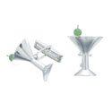 Sterling Martini Cufflinks