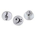 Treble and Bass Clef Cufflinks