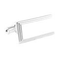 Long Sterling Engraveable Cufflink