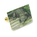 Alligator Stamp Cufflinks