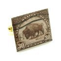 Bison Stamp Cufflinks