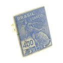 Mercury Stamp Cufflinks (Brazil)